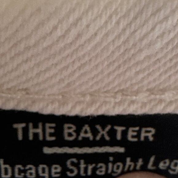 BLANKNYC The Baxter Ribcage Straight Leg Denim Jeans Chalk White Size 28 - Picture 10 of 10